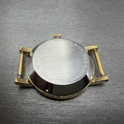 Zenith Movado Museum Watch Women 25mm White Dial Gold Plated Manual Wind PARTS8