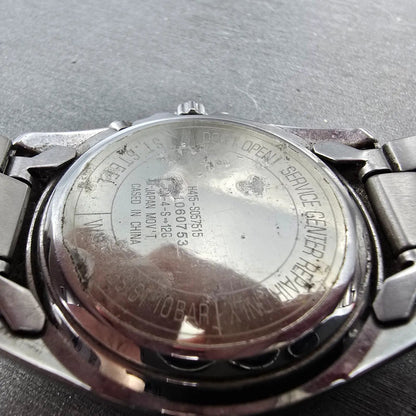Citizen Reguno Watch Men 38mm Black Dial Steel SolarAtomic H415 Round Runs10