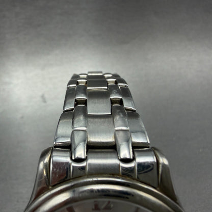 Bulova Watch Men 38mm Silver Dial Silver Tone Round 96A000 New Battery Vintage4