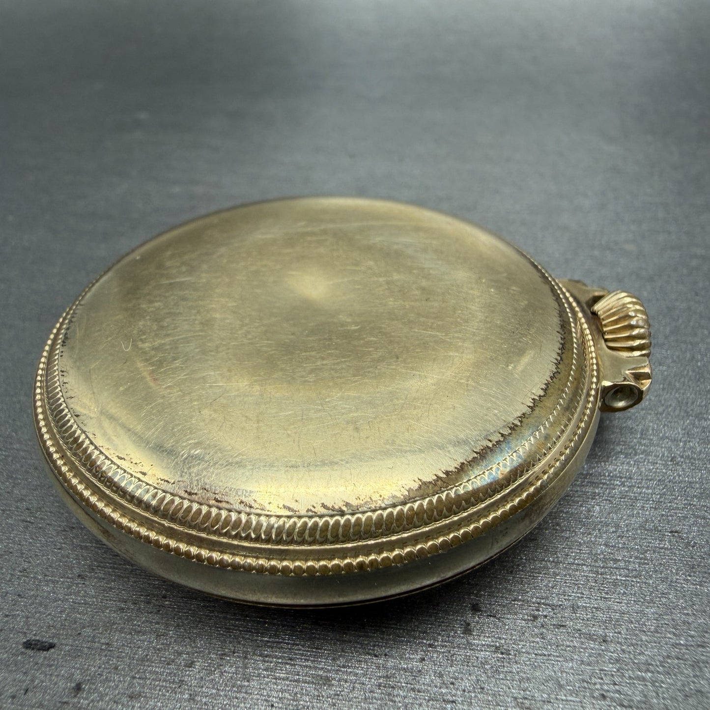 Crosby Pocket Watch 50mm White Dial Gold Plated Manual Wind 17 Jewels PARTS7