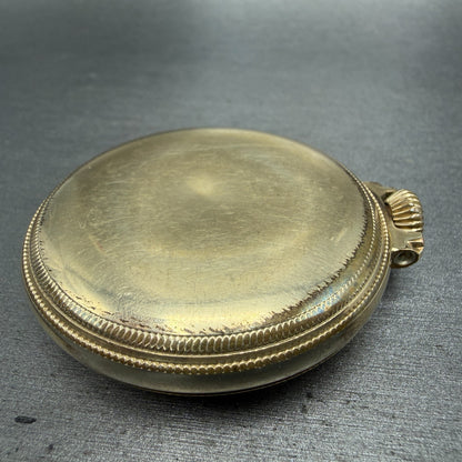 Crosby Pocket Watch 50mm White Dial Gold Plated Manual Wind 17 Jewels PARTS7