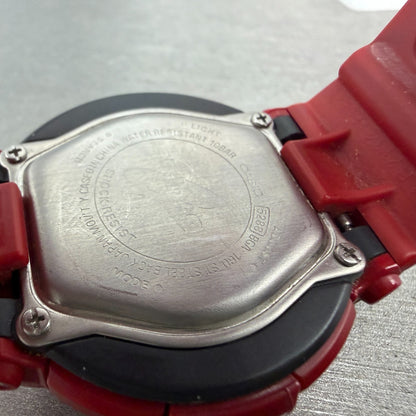 Casio Baby-G Watch Women 43mm Analog Digital Red Tone Alarm Chrono New Batt ABC9