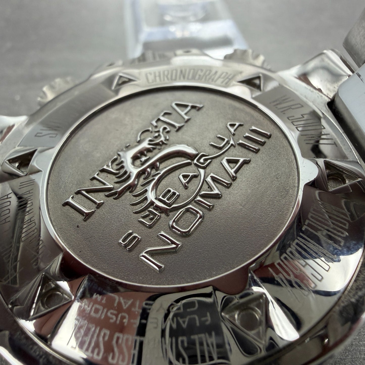 Invicta Subaqua Noma III Chrono Watch Men 50mm Blue Dial Steel Date 6684 NewBat9