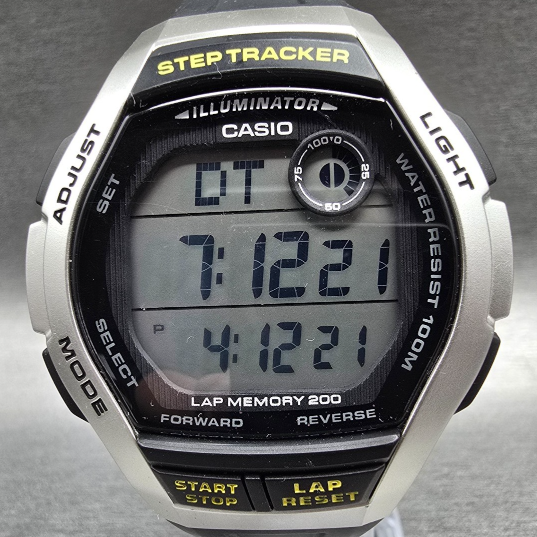 Casio WS-2000H Digital Watch Men 44mm Step Tracker Chrono Alarm New Battery1