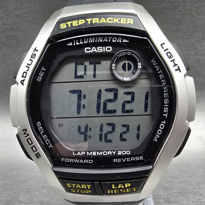 Casio WS-2000H Digital Watch Men 44mm Step Tracker Chrono Alarm New Battery1