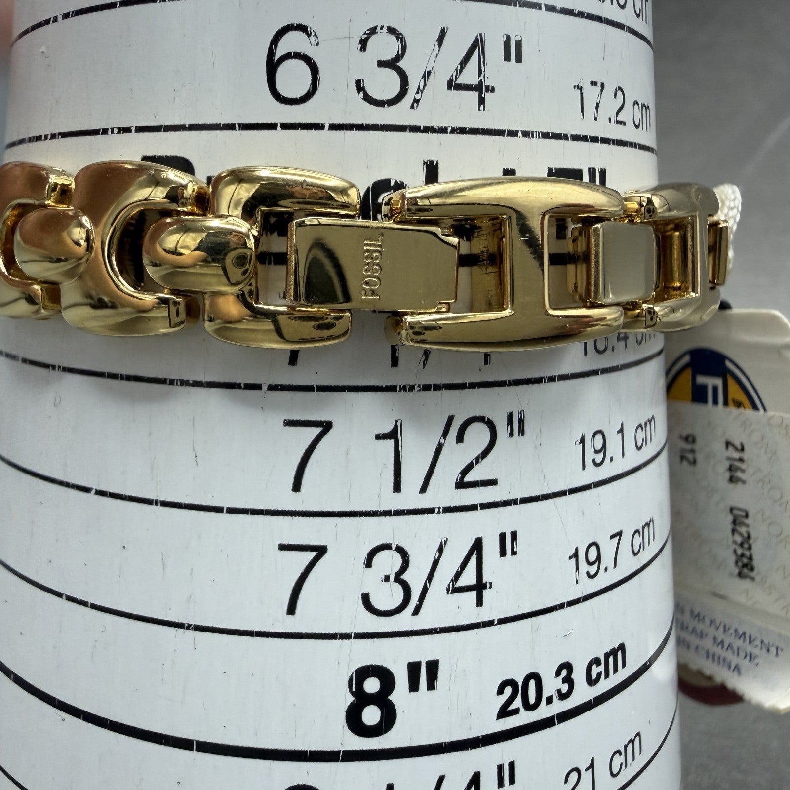 Fossil F2 Watch Women 22mm Silver Dial Gold Tone Round ES8861 New Battery10