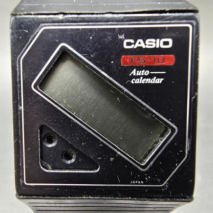 Casio FS-10 Watch Men 26mm Black Dial Black Tone Calendar PARTS3