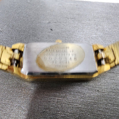 Citizen CQ Tank Watch Women 13mm Black Dial Gold Tone 2250223373 New Battery9