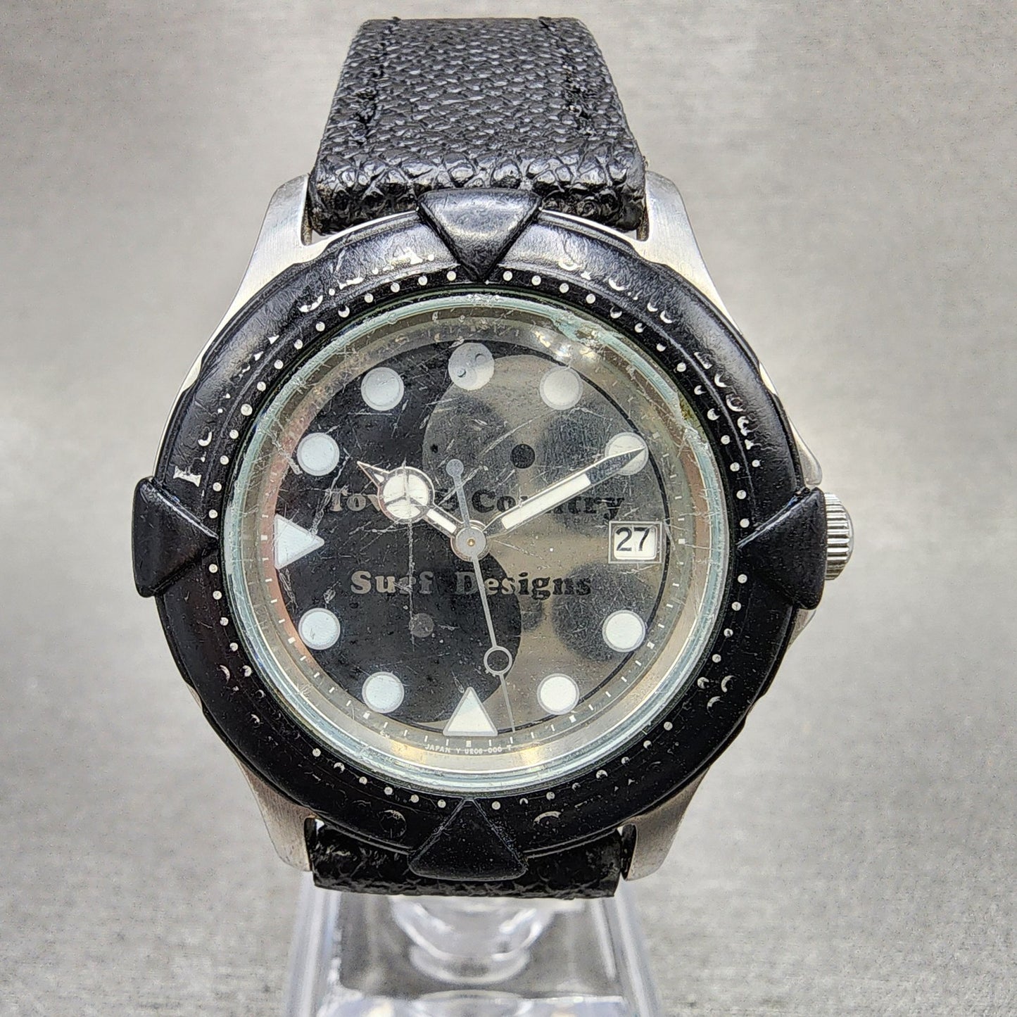 Orient Town & Country Surf Designs Watch Men 36mm Silver Dial Steel Date NewBat0