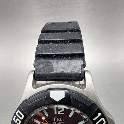 Citizen Q&Q Diver Watch Men 40mm Black Dial Gray Tone Solar Runs Round4