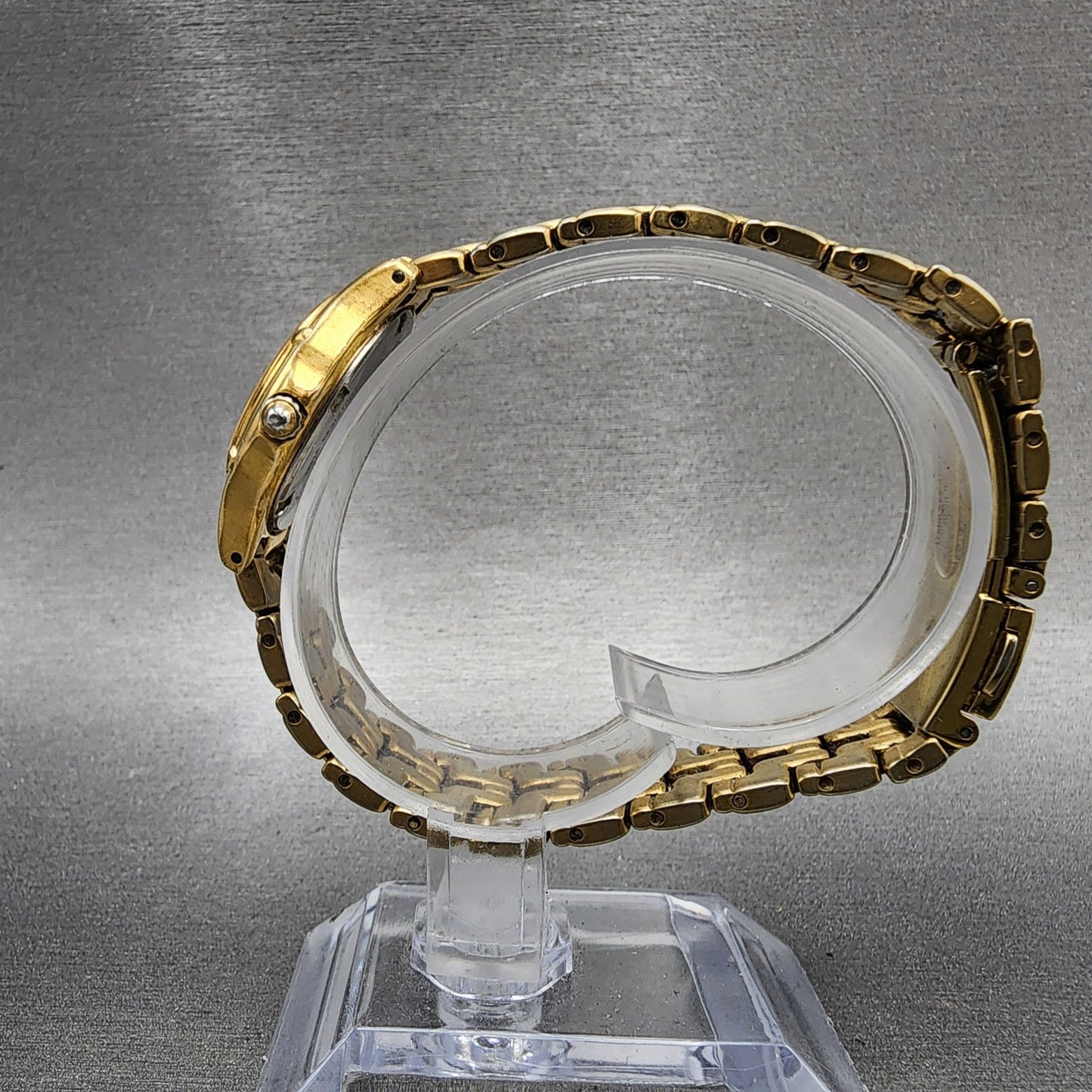 Seiko Watch Women 26mm Champagne Dial Gold Tone Date Round 7n820599 New Battery6