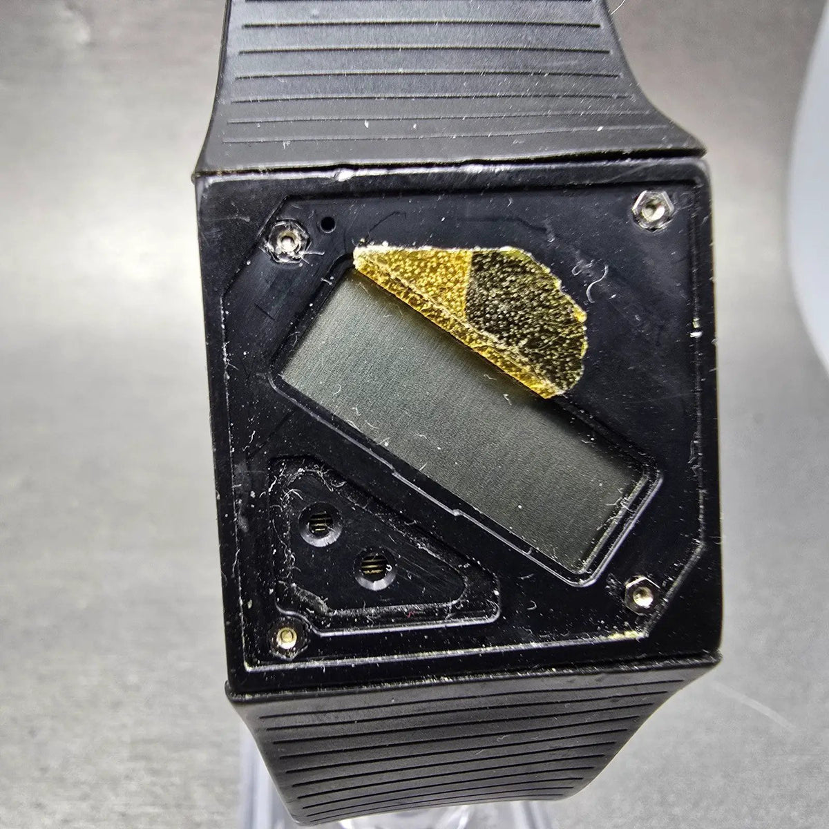 Casio FS-10 Watch Men 26mm Black Dial Black Tone Calendar PARTS2