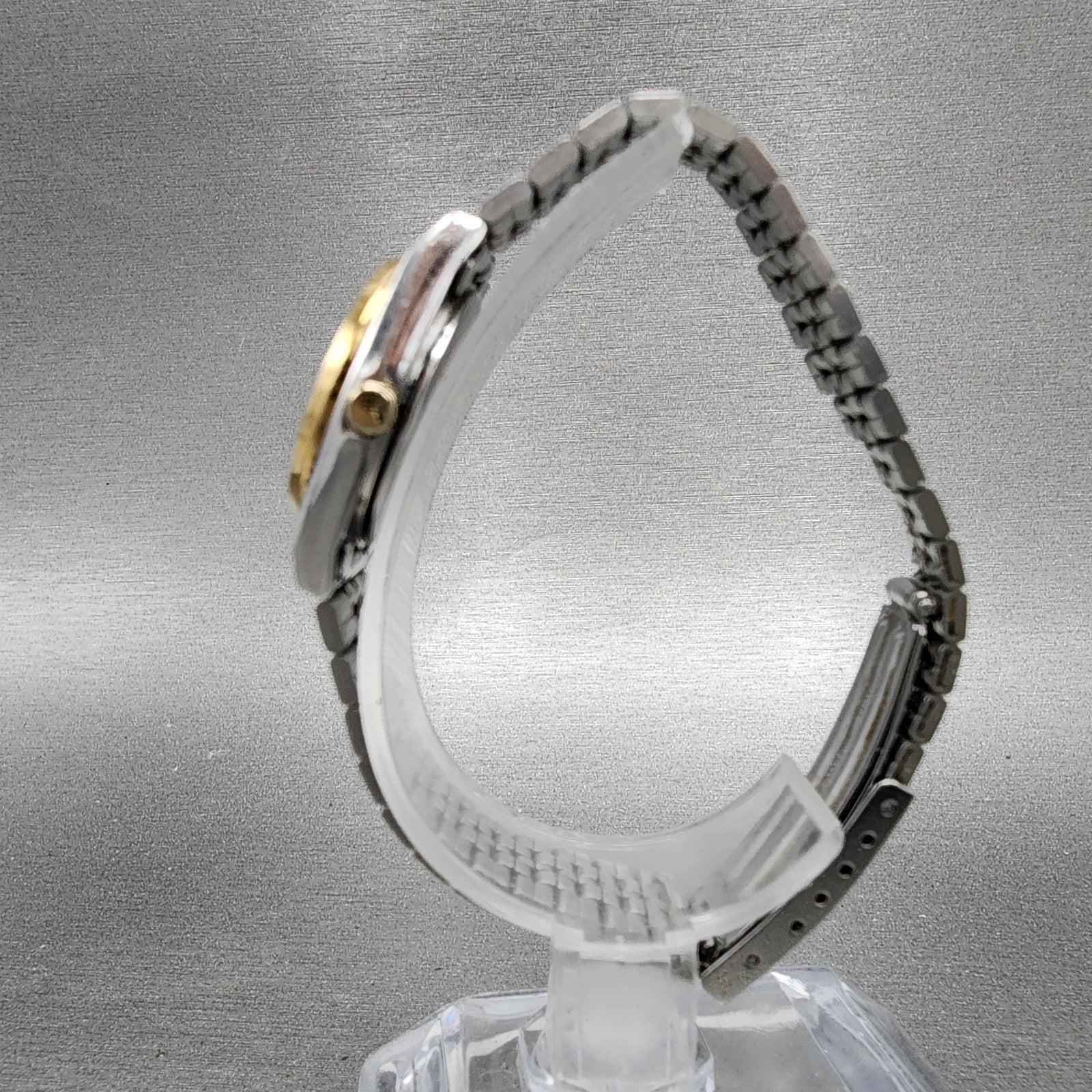 Seiko SQ Watch Women 23mm Champagne Dial Two Tone Dyadate 2a230029 New Batt ABC6