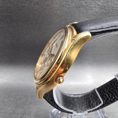 Seiko Le Grand Watch Men 40mm Champagne Dial Gold Daydate Round 5Y66-0AB0 NewBat2