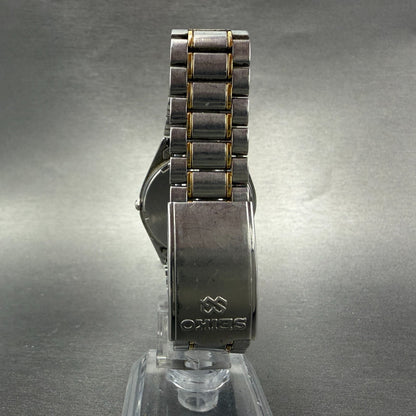 Seiko Watch Men 35mm Gray Dial Two Tone Daydate Round 7N43-7A59 New Battery ABC7