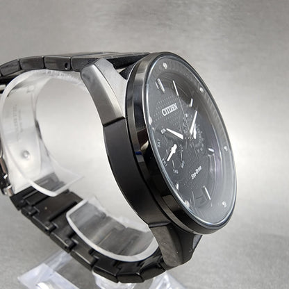 Citizen Eco-Drove CTO Watch Men 43mm Black Dial Black Tone Daydate RoundRuns