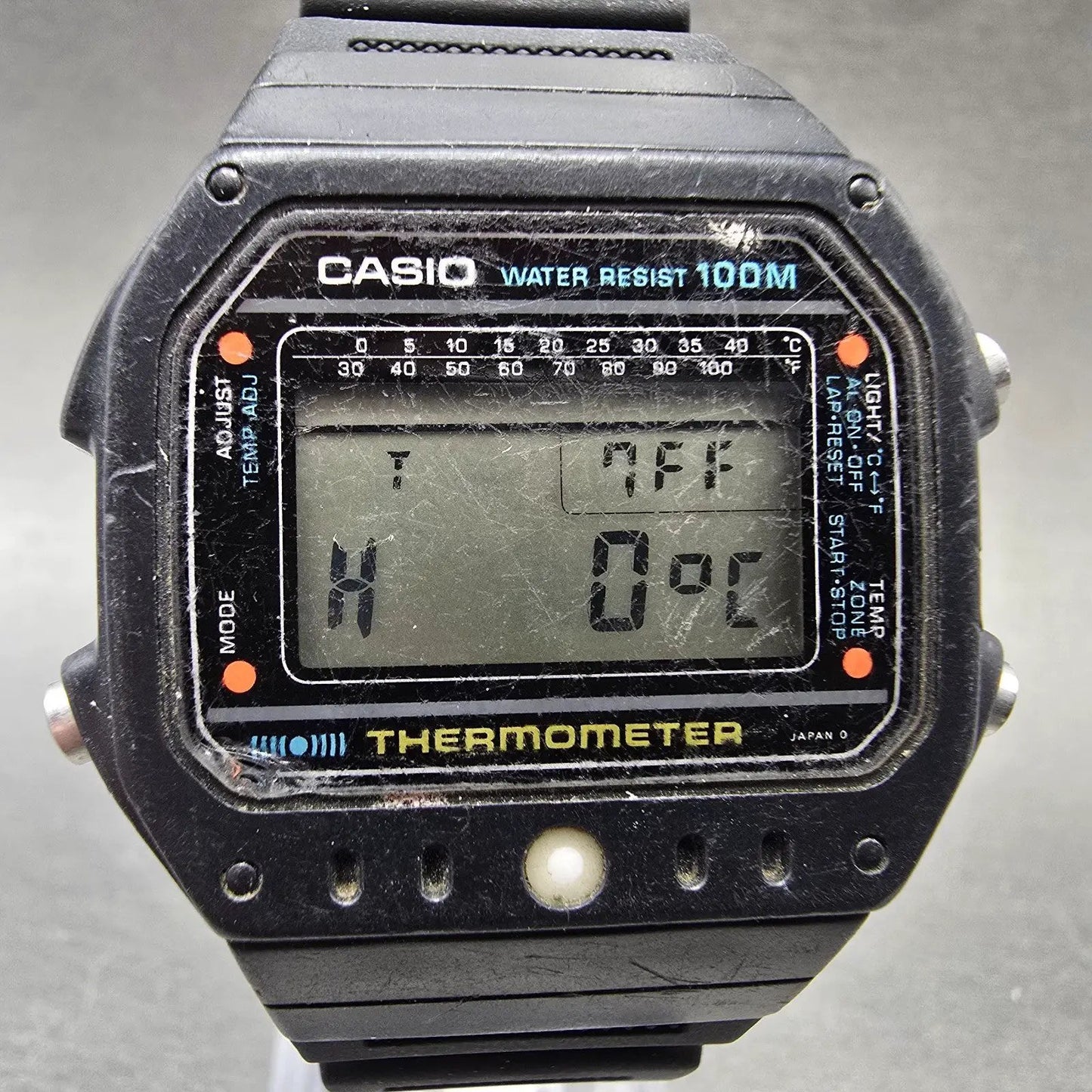 Casio TS-1000 Watch Men 39mm Black Alarm Chronograph READ!! VTG New Battery4