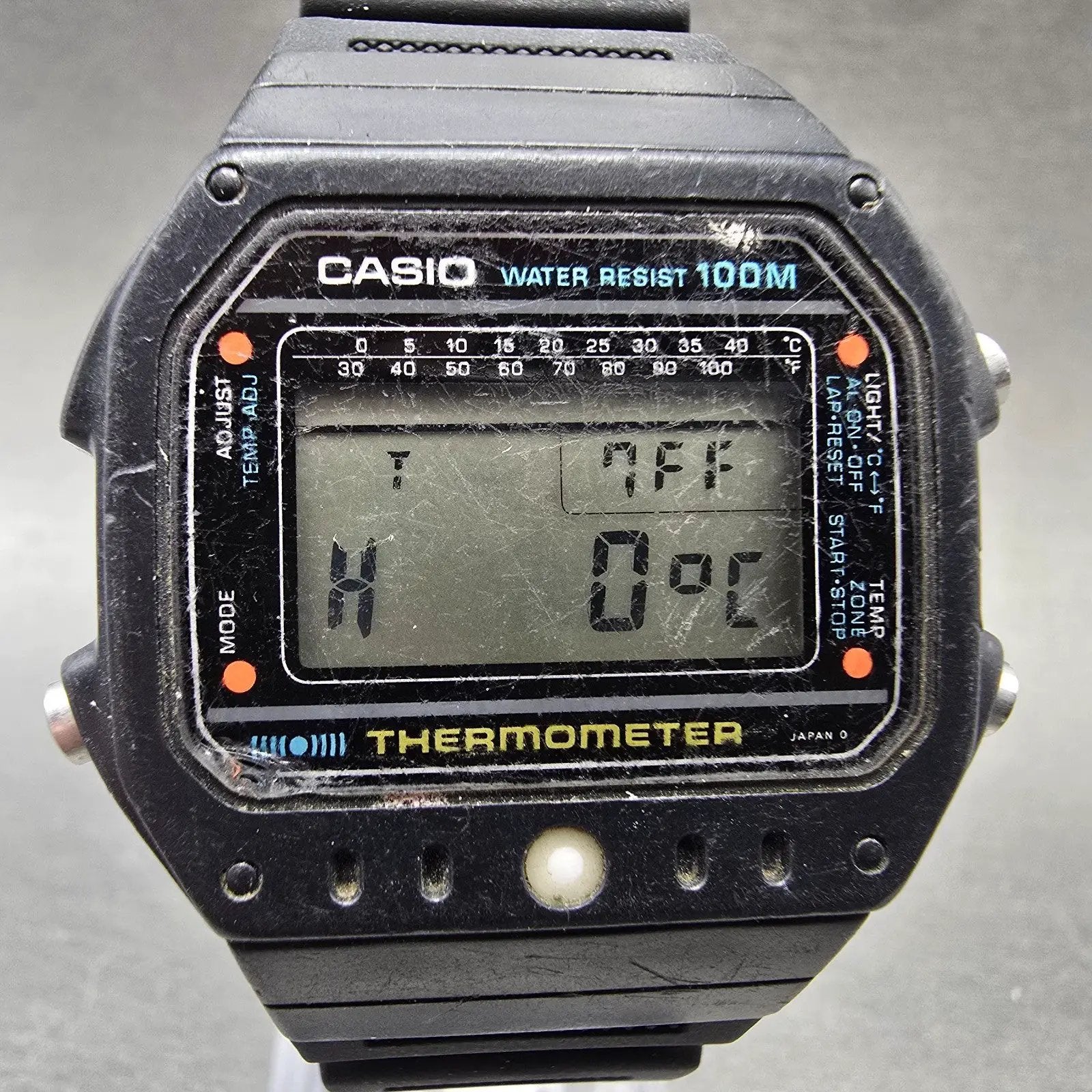 Casio TS-1000 Watch Men 39mm Black Alarm Chronograph READ!! VTG New Battery4