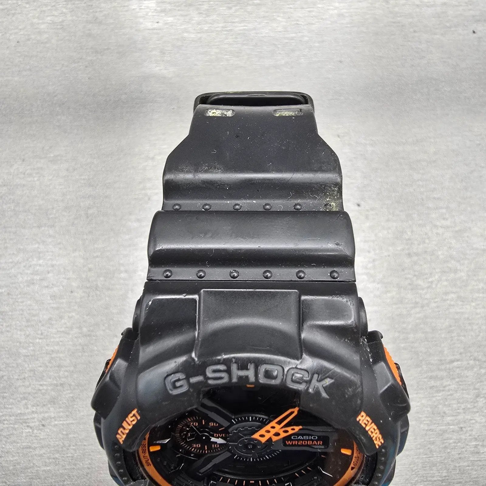 Casio G-Shock GA-110TS Watch Men 51mm Black Orange Chrono Alarm New Battery4