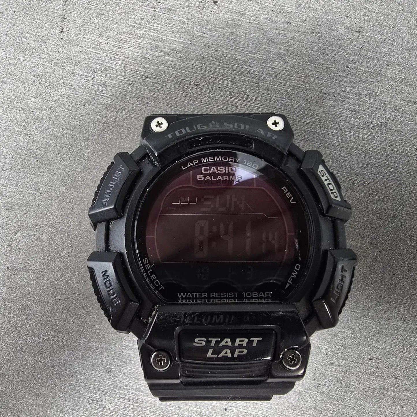 Casio STL-S110H Watch Men 53mm Black Alarm Chronograph Digital Solar Works0