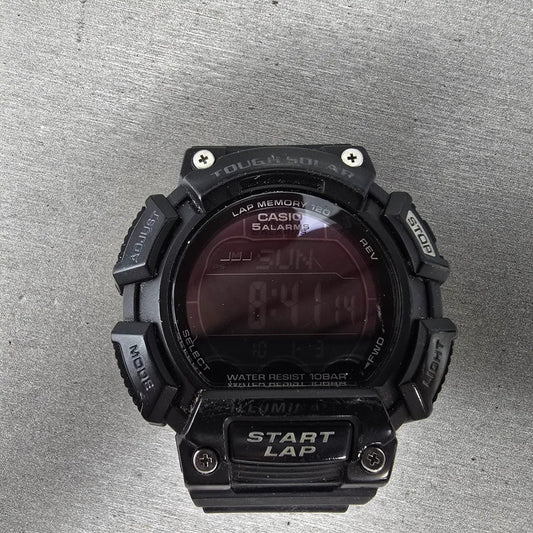 Casio STL-S110H Watch Men 53mm Black Alarm Chronograph Digital Solar Works0