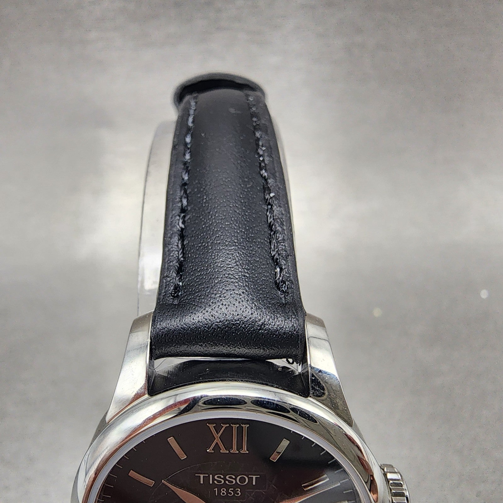 Tissot Le Locle Automatic Watch Women 25mm Black Dial Steel Date Round Works4