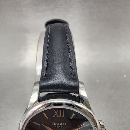 Tissot Le Locle Automatic Watch Women 25mm Black Dial Steel Date Round Works4