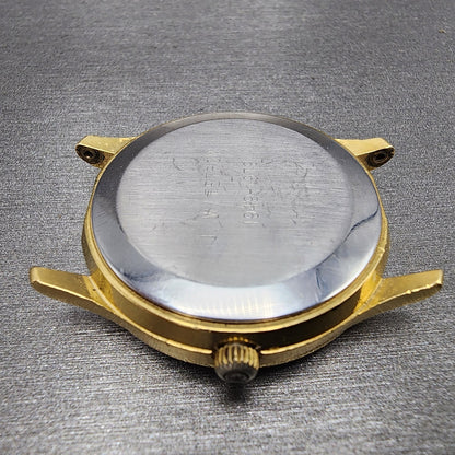 Omega Constellation Watch Men 36mm Champagne Dial Gold Plated Date Cal 1342 Runs9