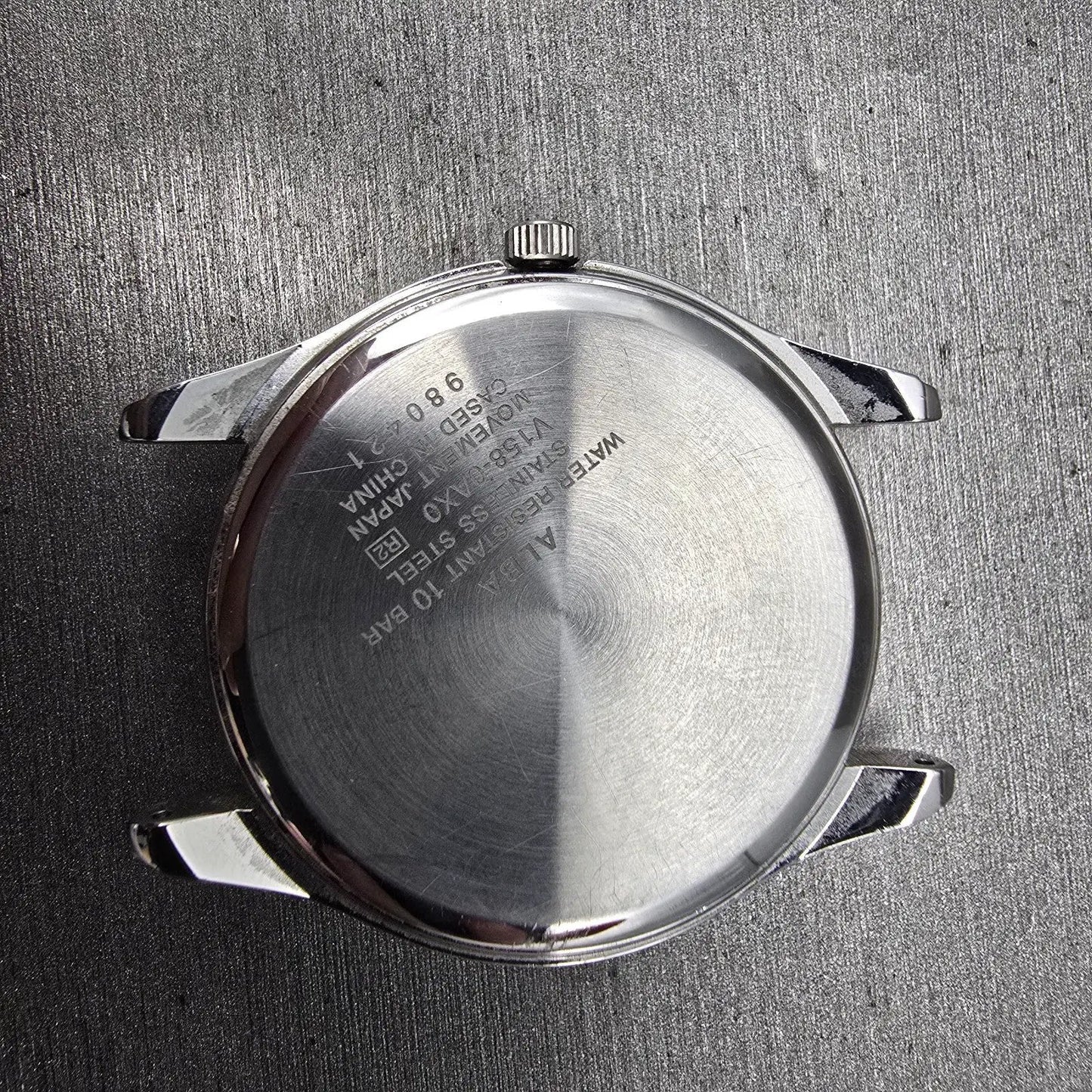 Seiko Alba Solar Watch Men 36mm White Dial Silver Tone Daydate V158-0AX0 PARTS8