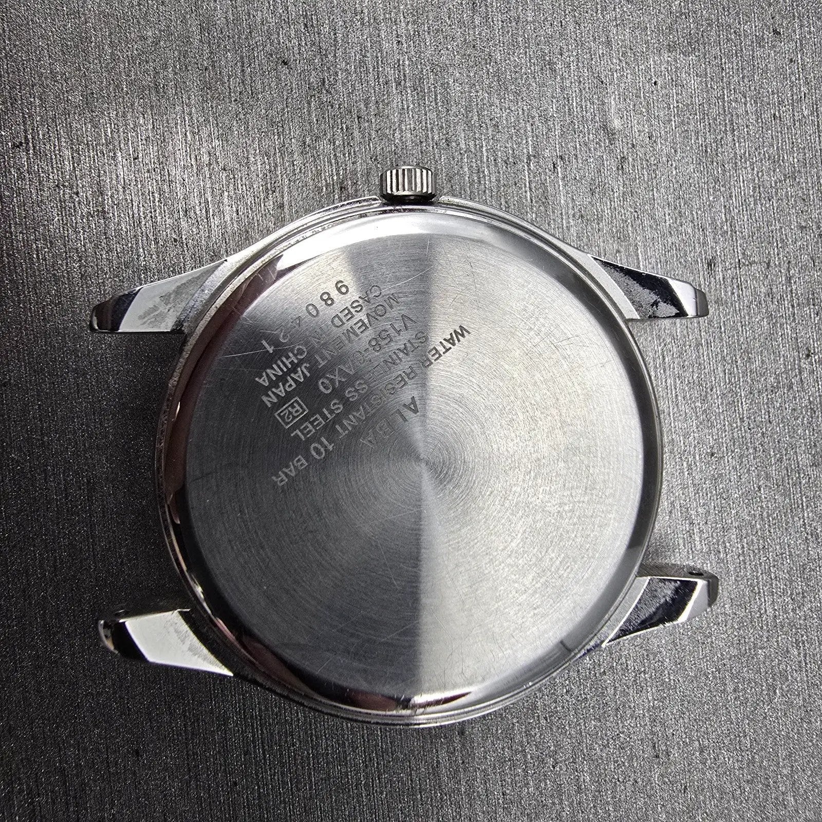 Seiko Alba Solar Watch Men 36mm White Dial Silver Tone Daydate V158-0AX0 PARTS8