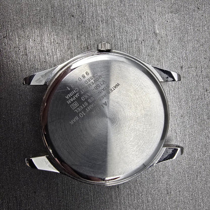 Seiko Alba Solar Watch Men 36mm White Dial Silver Tone Daydate V158-0AX0 PARTS8