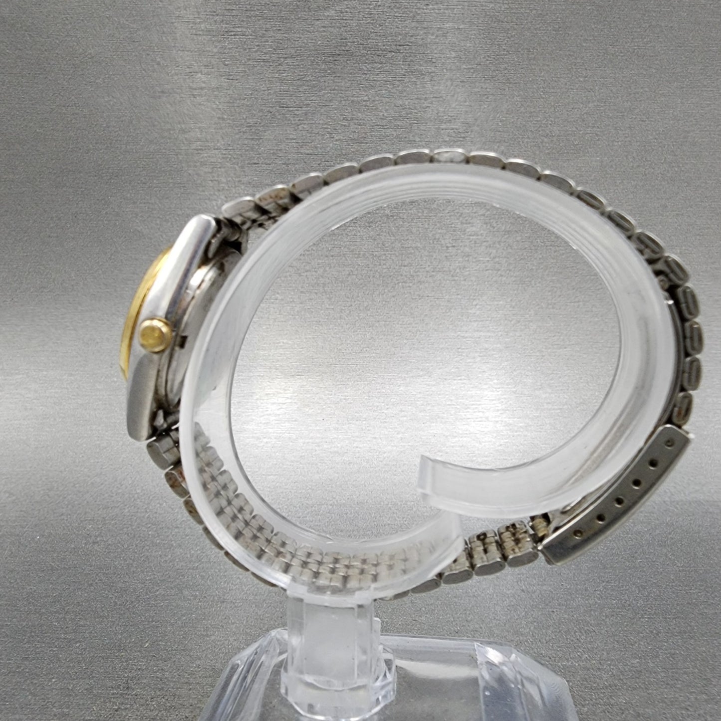 Seiko Watch Women 25mm White Dial Two Tone Daydate 7n430011 New Battery6