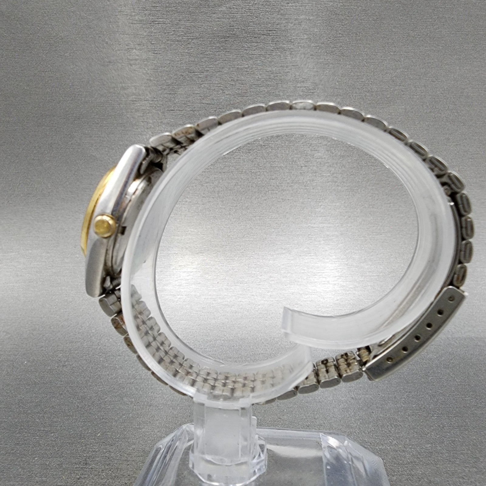 Seiko Watch Women 25mm White Dial Two Tone Daydate 7n430011 New Battery6