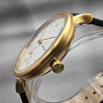 Skagen Anita Watch Women 34mm White Dial Gold Tone Round SKW2659 New Battery2