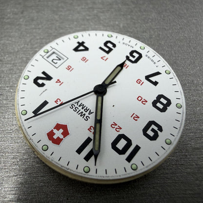 Victorinox Swiss Army Calvary Watch Men 37mm White Dial Steel NO CASEBACK PARTS8