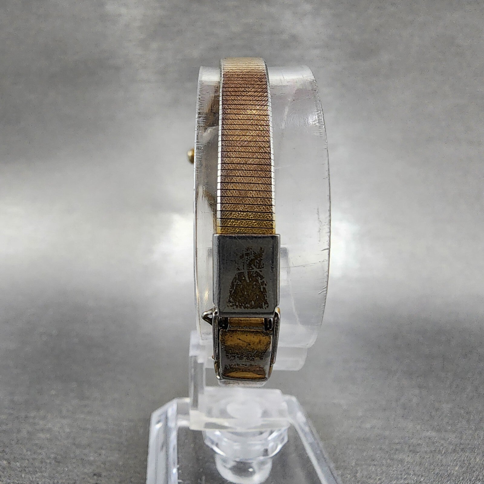 VTG Seiko Watch Women 16mm Champagne Dial Gold Tone Octagon 54205059 New Batt7