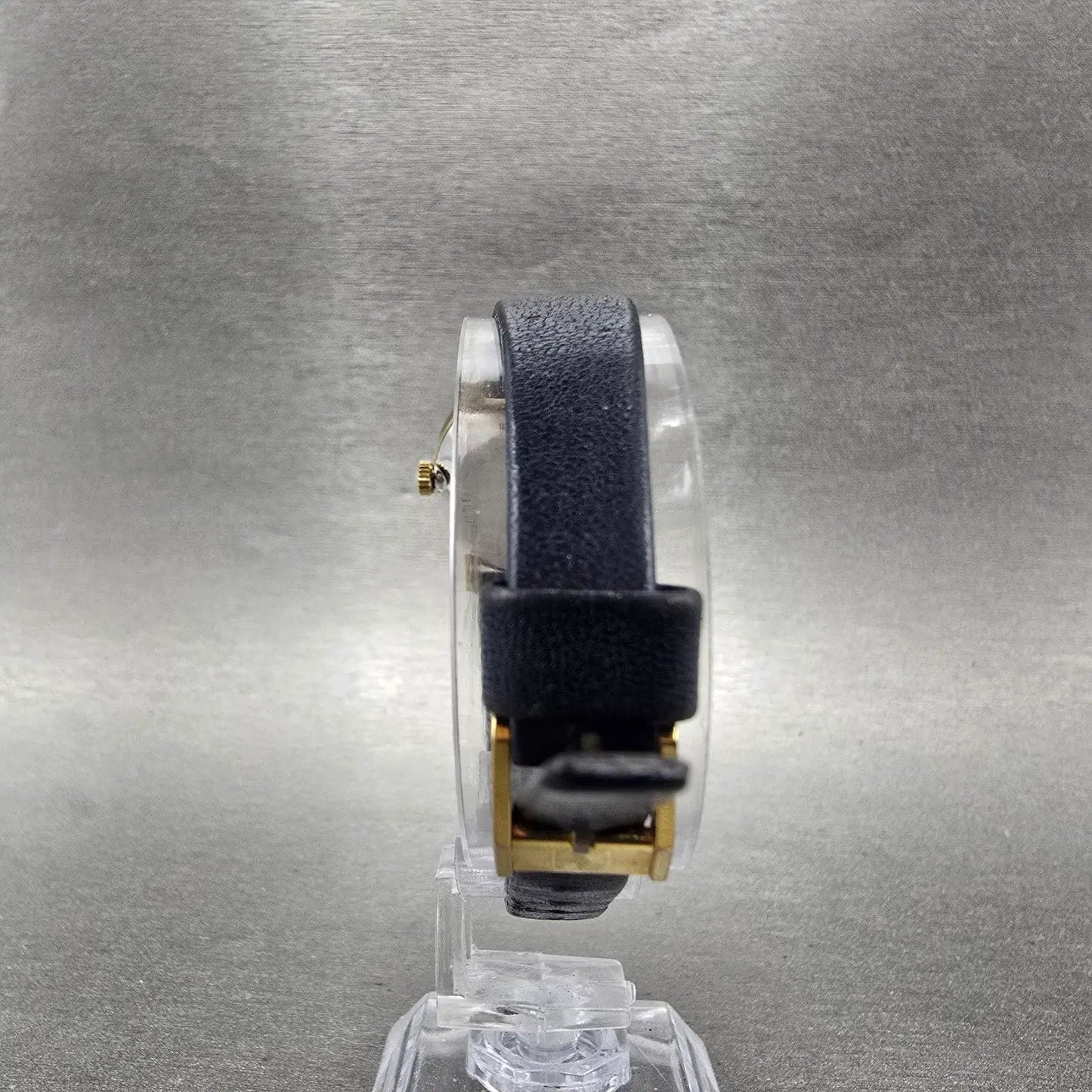 Zenith Movado Museum Watch Women 25mm Blue Dial Gold Plated Manual Wind Runs7