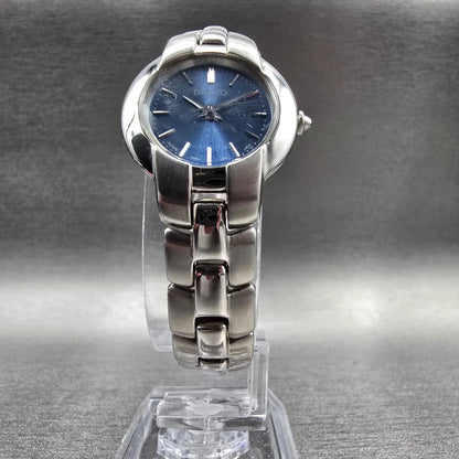 Seiko Watch Women 22mm Blue Dial Silver Tone Round 1N01-0H70 New Battery5
