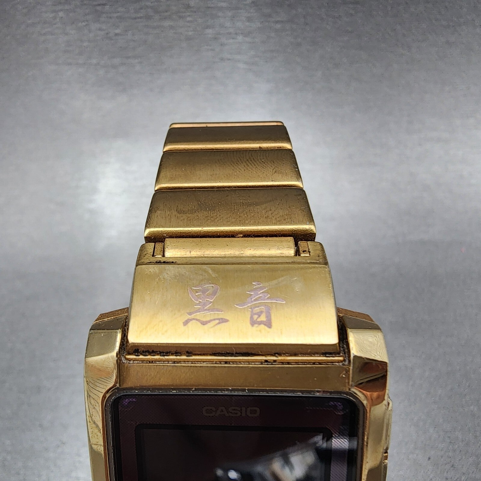 Casio IRW101 I Range Black Mic Watch Men 33mm Digital Gold Tone Rectangle Runs4