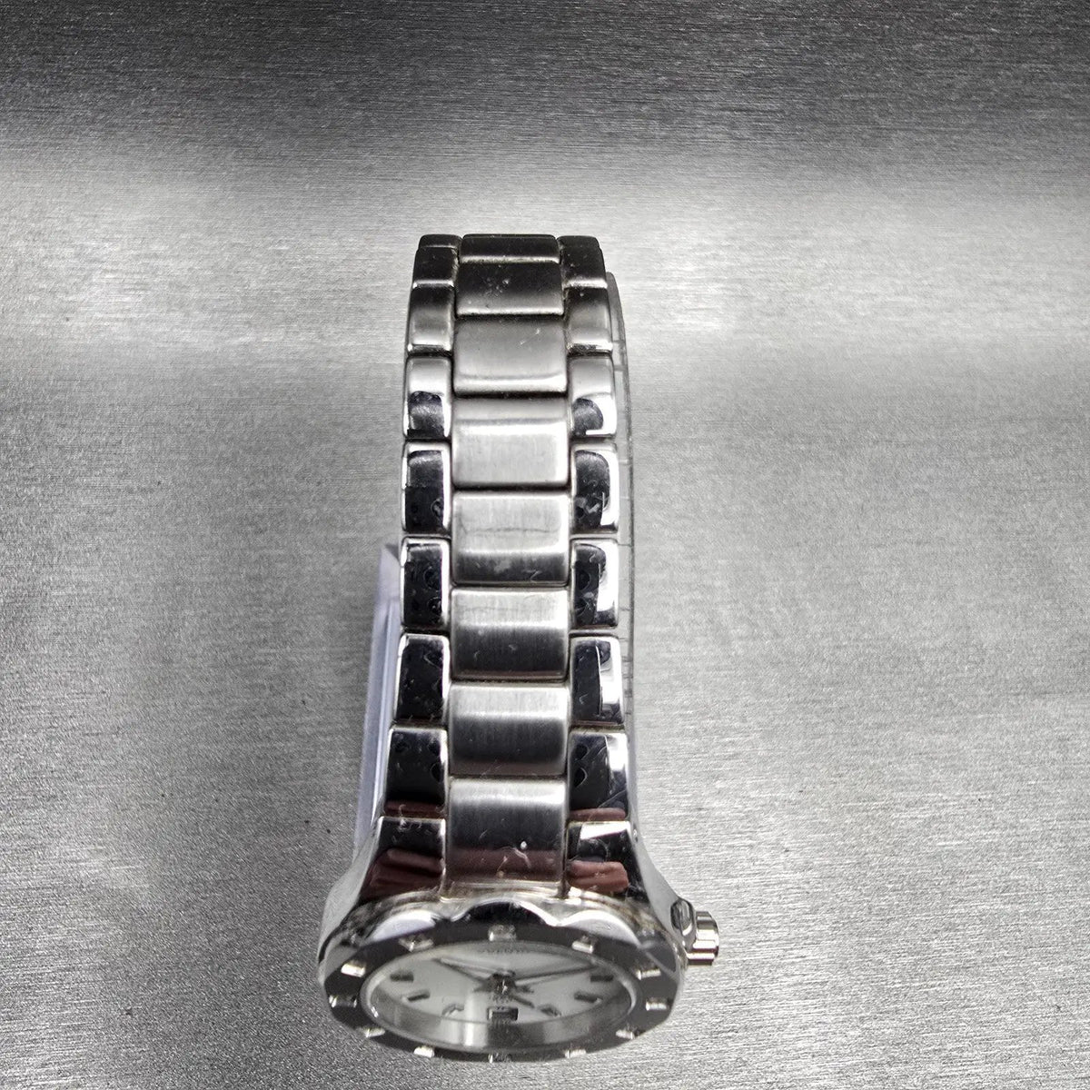 Bulova Marine Star Watch Women 25mm MOP Dial Silver Tone Date 96R24 New Battery4