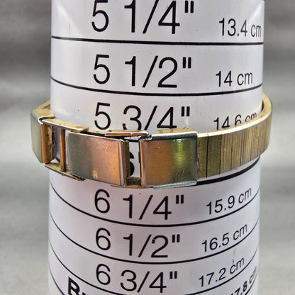 Seiko SQ Watch Women 22mm Champagne Dial Gold Tone Hexagon Date 8522-5059 NewBat9