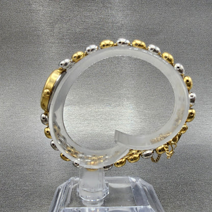 Seiko Watch Women 18mm White Dial Two Tone Oval 12215790 New Battery6