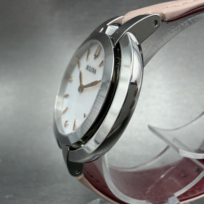 Bulova Rubaiyat Watch Women 35mm MOP Dial Stainless Steel Diamond 96P1972