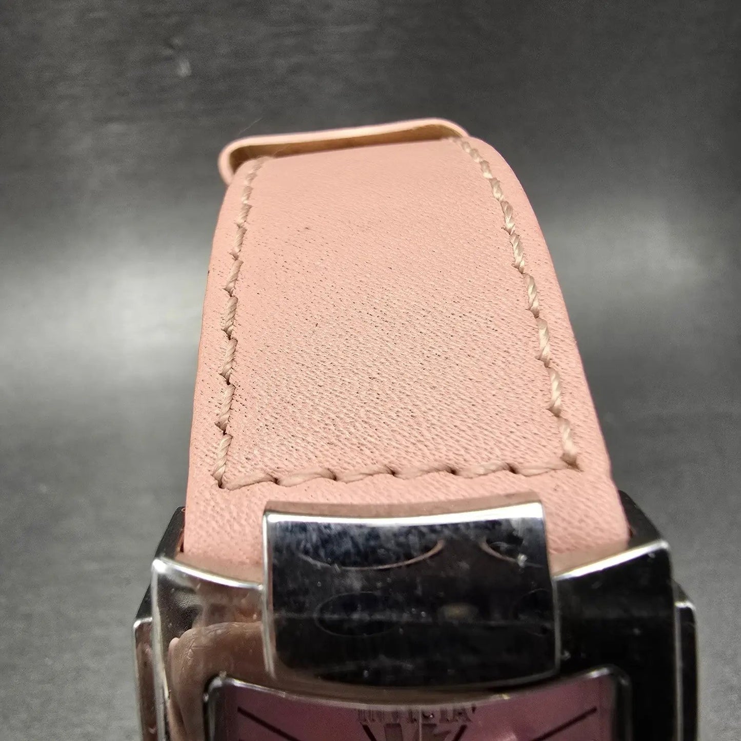 Invicta Watch Women 30mm Pink Dial Silver Tone Square Date 2317 New Battery4