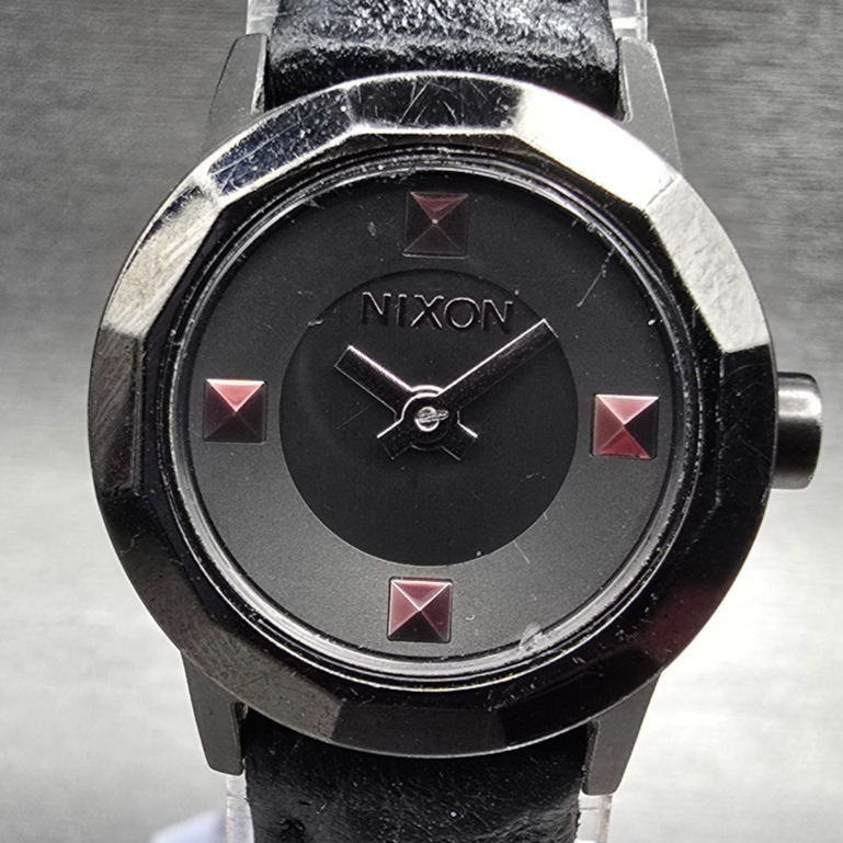 Nixon The Mini B Watch Women 23mm Black Dial Black Tone Round New Battery1