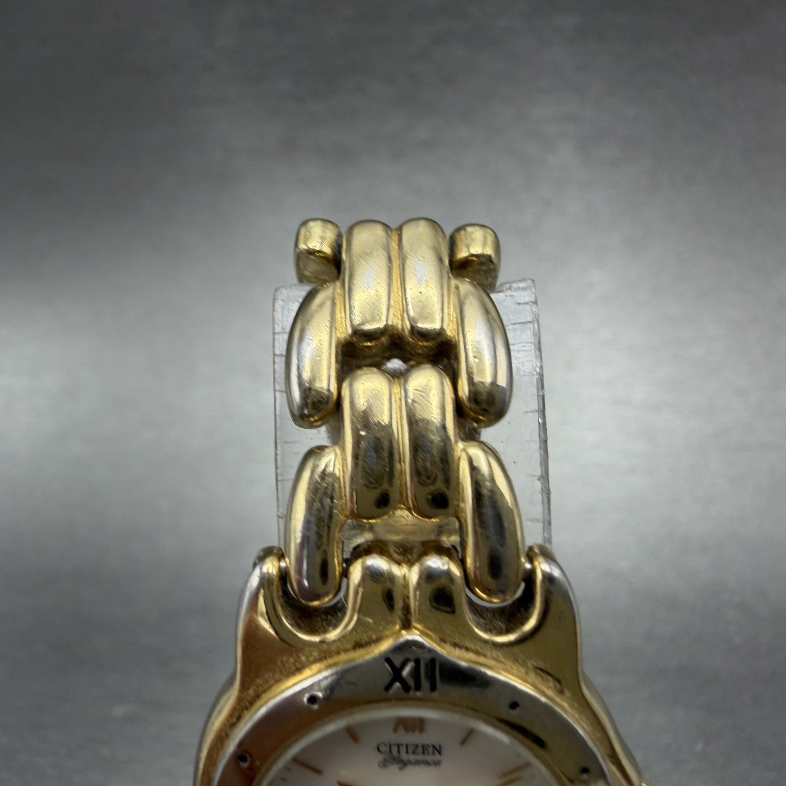 Citizen Elegance Watch Women 23mm MOP Dial Gold Tone Round 5930-F91342 New Batt4