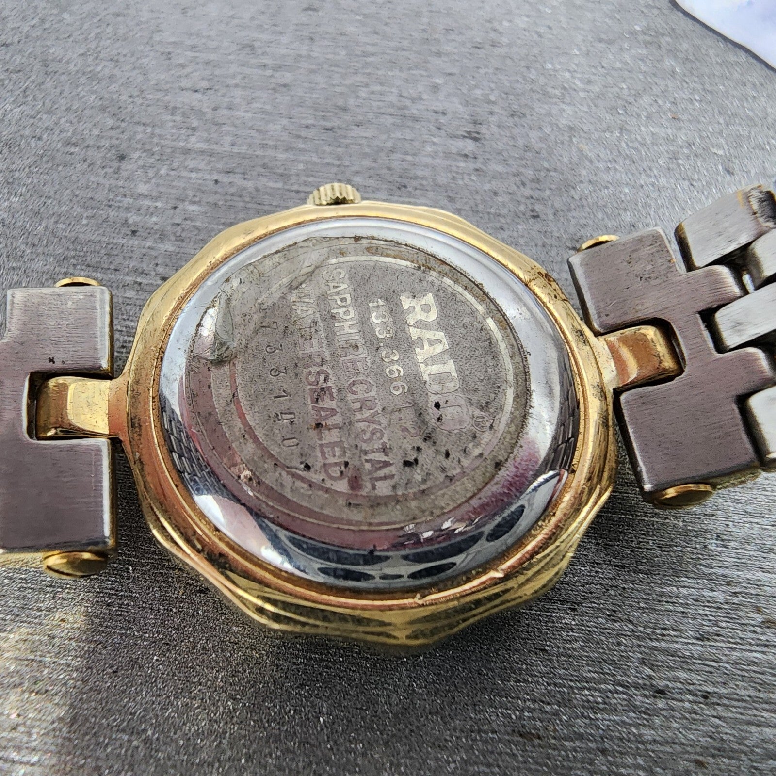 Rado Florence Watch Women 23mm Gold Dial Gold Tone Round 133.3661.2 PARTS11