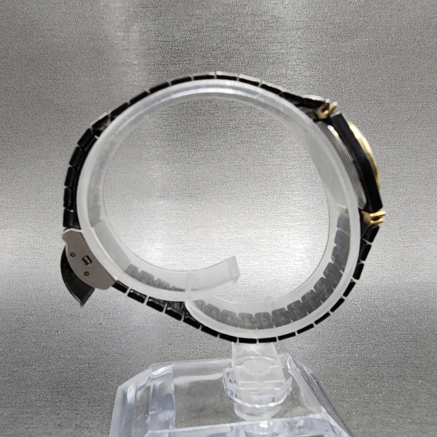 Seiko Watch Women 20mm Black Dial Black Tone Round 73210249 New Battery8