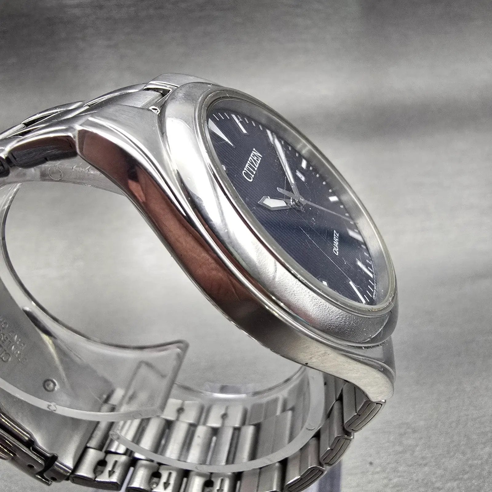 Citizen Watch Men 39mm Blue Dial Silver Tone Date Round 1112-S095221 New Battery3
