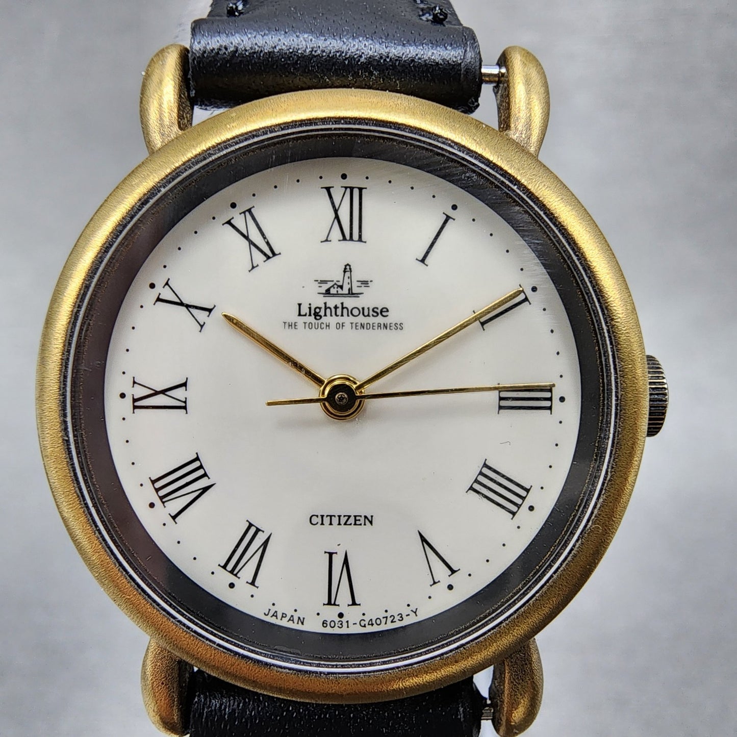 Citizen Lighthouse Watch Women 25mm Cream Dial Gold Tone Round New Battery1